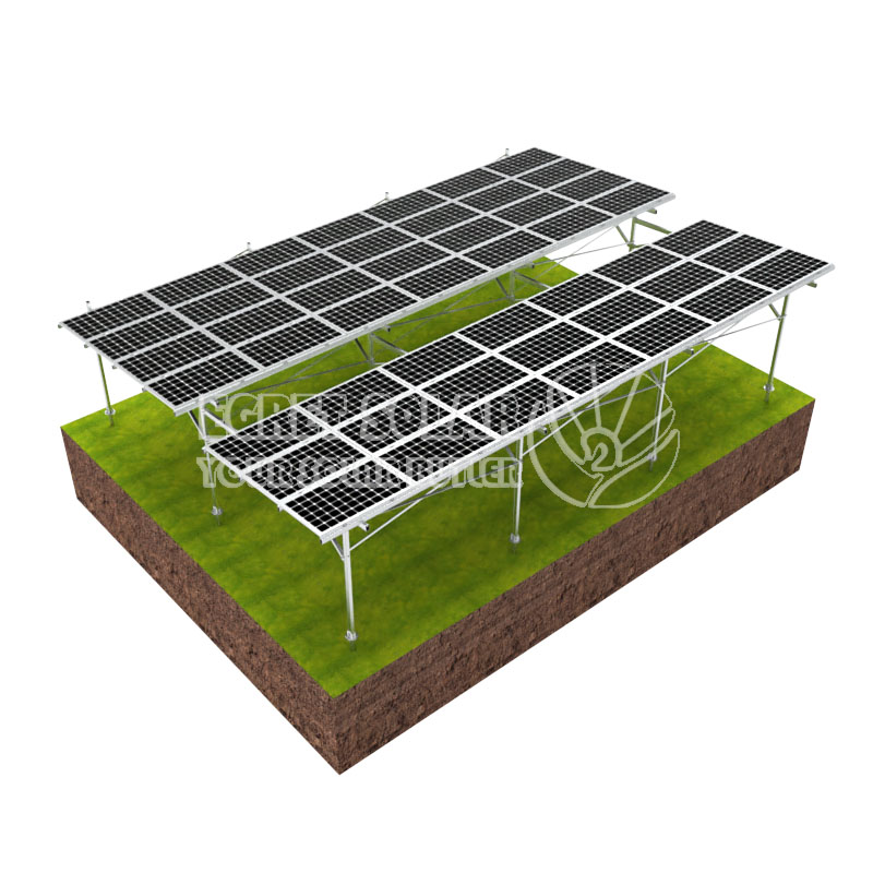 Aluminium-Solarlandwirtschaftsmontage