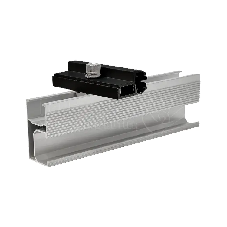 Black Solar End Clamp für Dünnfilmpanel