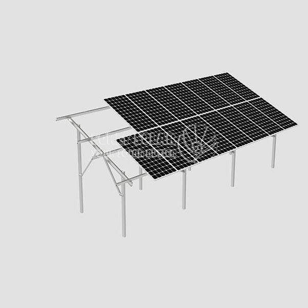 Doppelpfahl Solar Bodenmontage