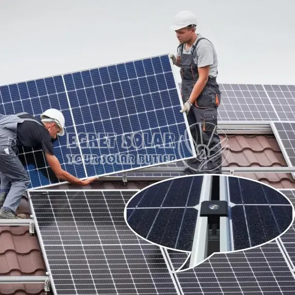 Adjustable Mid Clamp Solar Panel