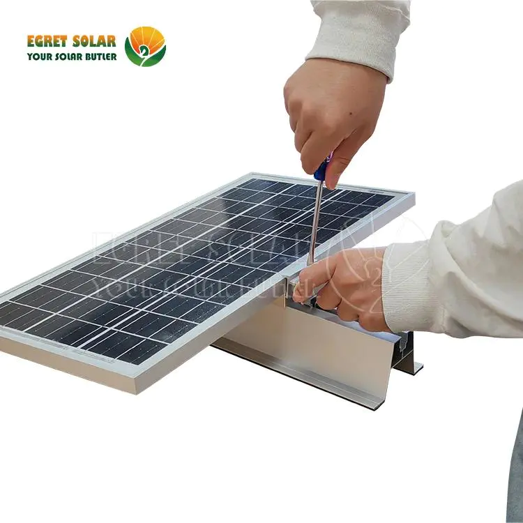 Schnellinstallation Solar Aluminium Kurzer Schienensystem