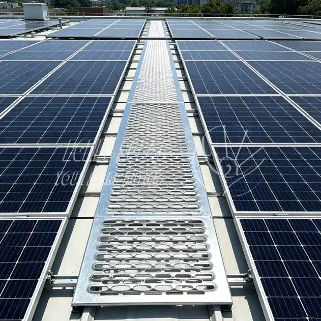 Solar-Aluminium-Krokodil-Gehweg