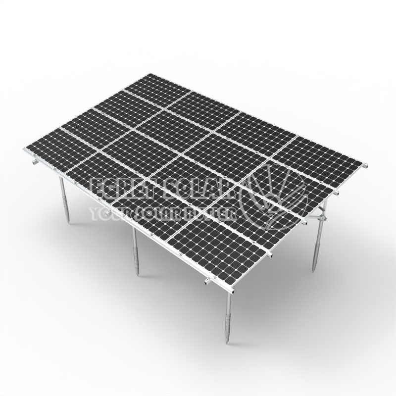 W-Typ Solar-Aluminium-Bodenmontagehalterung